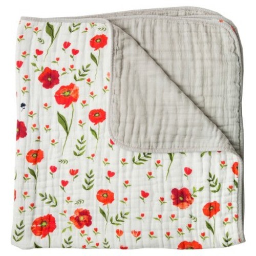 Little Unicorn Cotton Muslin Quilt - Summer Poppy
