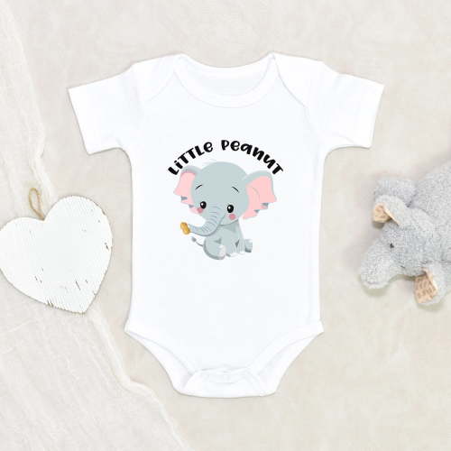 Newbabywishes - Little Pea Nut Elephant Baby Clothes for Boys and Girls - Animals Themed Baby Clothing