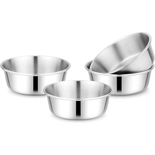 Children's Stainless Steel Bowl Set | Set of 4 bowls | 304 18/8 Stainless Steel |10 ounces | Matte Finish | Toxin Free | 100% BPA Free | Dishwasher Safe
