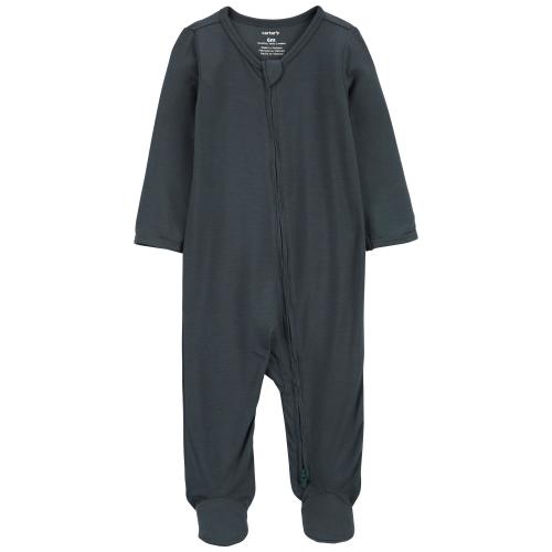 Baby Zip-Up PurelySoft Sleep & Play Pajamas - Style,Blue