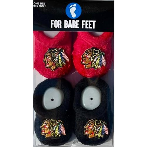 FBF - Officially Licensed NHL Infant Bootie Socks 0-12 Months - 2 Pack