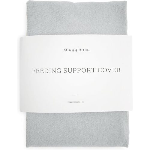 Snuggle Me Organic Feeding Support Pillow Cover, Machine Washable 100% Organic Cotton, Soft Nursing Cover for Breastfeeding, Pillow Slipcover for Baby Girls Boys Newborn - Stone