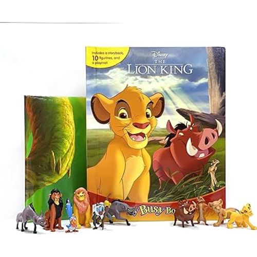 Disney Lion King My Busy Books - Storybook, 10 figurines, playmat