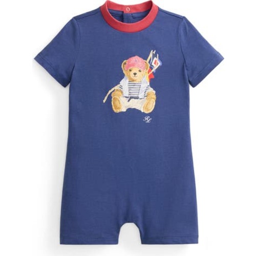 Cotton Jersey Romper, 9M