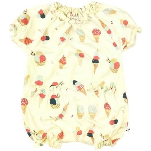 Babysoy Newborn Baby Girl Summer Princes Bubble Romper Onesie – Lightweight Infant Summer Clothes