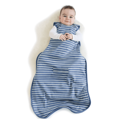 4 Season® Ultimate Baby Sleep Bag, Merino Wool & Organic Cotton, Navy Blue