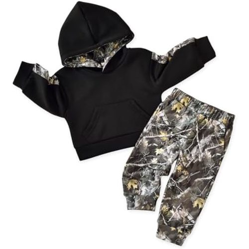 Toddler Baby Boys Camouflage Sweatsuit