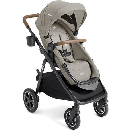 Joie Baby Ginger DLX Stroller, 4-in-1 All-Terrain Pramette Stroller (Dove)