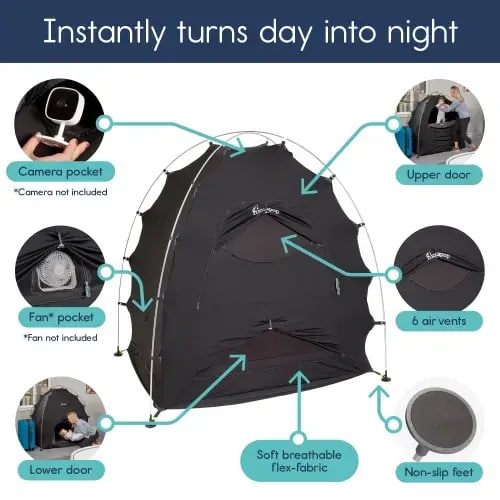 DayDreamer® Blackout Tent for Pack 'n Play - hiccapop