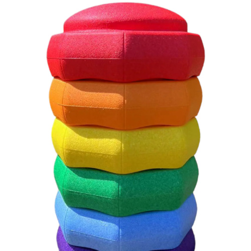 6 Pieces Rainbow Stepping Stones Set