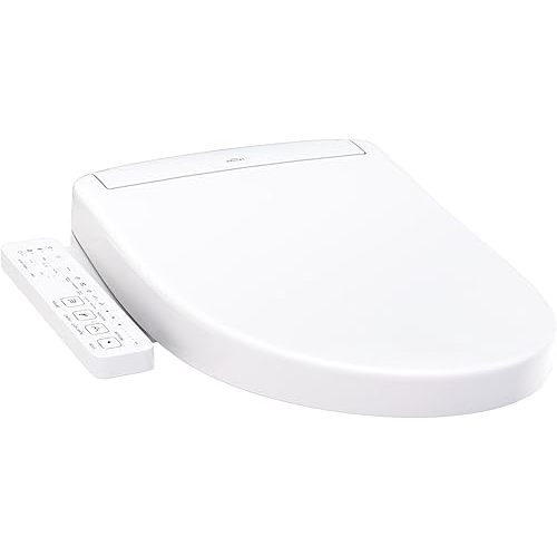 TOTO® WASHLET® S2 Electronic Bidet Toilet Seat with Instantaneous Water Heating, PREMIST and EWATER+ Wand Cleaning, Elongated, Cotton White - SW3346#01