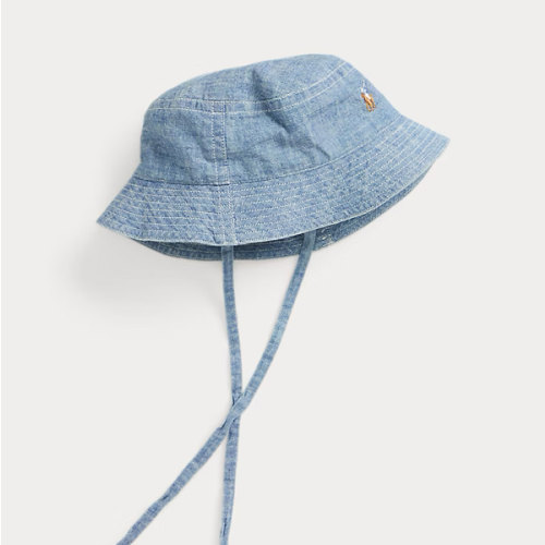Indigo Cotton Chambray Hat