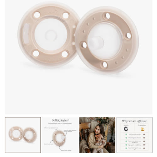 Ninni Pacifier Oatmeal 2 Pack