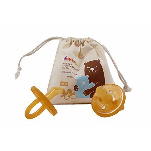 Sweetie Rubber Orthodontic Pacifier 2 Count (Small 0-6)