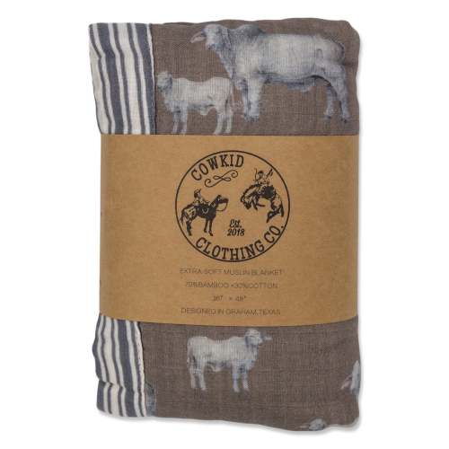 Brahman Bamboo Muslin Blanket – Cowkid Clothing Company