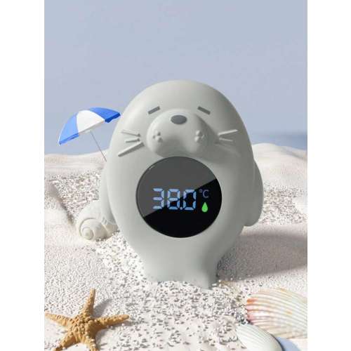 Baby Digital Bath Thermometer - Instant Water Temp Check For Bath, Milk, Room & Pool | 0.1℃ Precision | IP68 Waterproof | LED Alert | Material | SHEIN USA