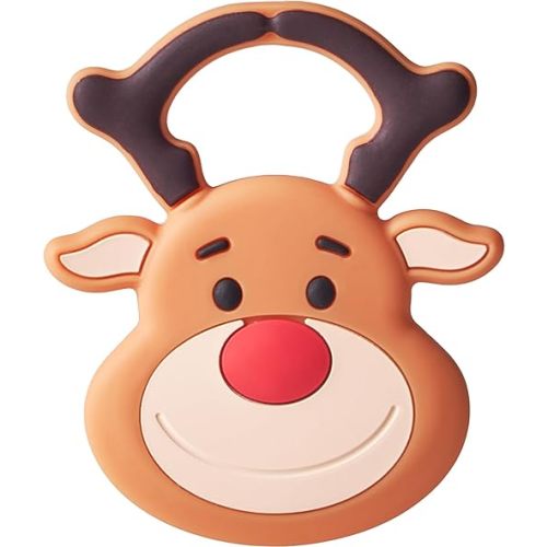 NCVI Christmas Teether, Baby Teething Toys for 0-6 6-12 Months, My First Christmas Silicone Chew Toys, First Christmas Gifts for Baby Boys and Girls, Ideal Toddlers Stocking Stuffer, Reindeer