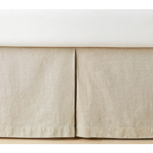 European Linen Crib Skirt