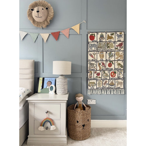 Handmade alphabet ABC wall hanging tapestry |  Sumbal