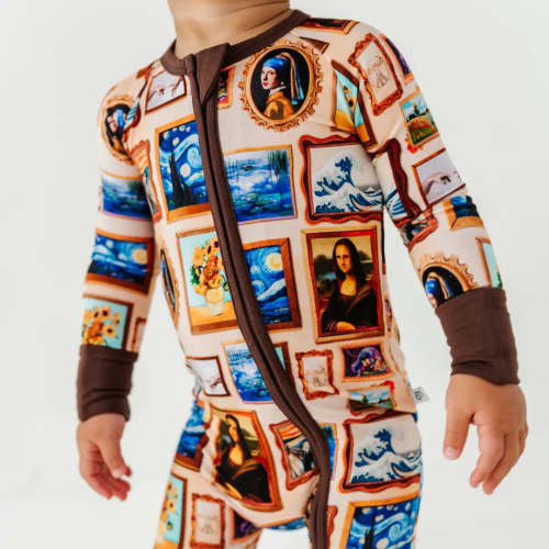 Artist Baby Pajamas – Bamboo Zippy, Footed or Footless for Babies & Toddlers | Dreambly Me