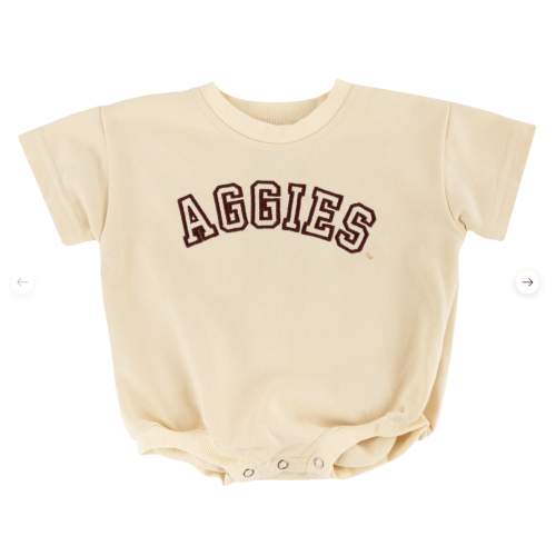 Cream Aggies Bubble Bodysuit