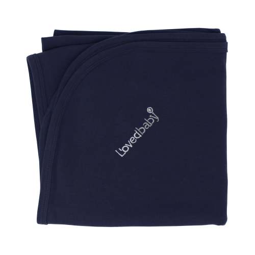 Navy | Organic Blanket – L'ovedbaby