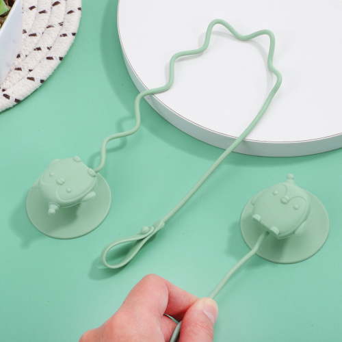 BESTOYARD Reusable Silicone Fork and Spoon Holder Strap for Infants 1Pair
