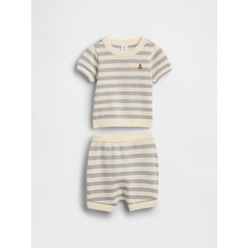 Baby Stripe Sweater Outfit Set