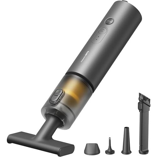 HOTO Handheld Car Vacuum Cleaner Cordless, 4-in-1 Portable Mini Vacuum with 20000Pa Strong Suction, Electric Compressed Air Duster Blower for Car, Desk, Computer, Keyboard, Home, Office Cleaning