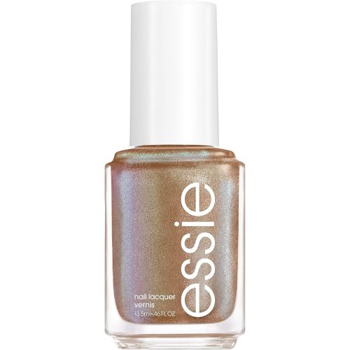 essie Nail Polish, Limited Edition Let It Ripple Collection, Muted Gold Nail Color With Shimmer Effect, earn your tidal, 0.46 Fl Ounce