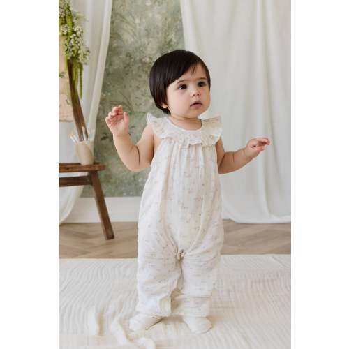 Organic Cotton Muslin Kodi Playsuit - Solange Snow – Jamie Kay USA