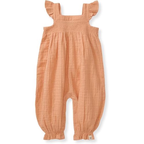 Burt's Bees Baby baby-girls Jumpsuit, 100% Organic Cotton One-piece Sleeveless Outfit Coverall