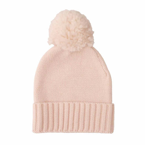 Knit Baby Pom Pom Beanie | Sweet Neutrals