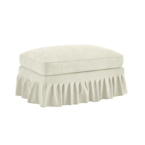 Alcott Hill® Giora Chenille Ottoman For Living Room – Perfect Footrest, Spare Seat & Decorative Accent & Reviews | Wayfair