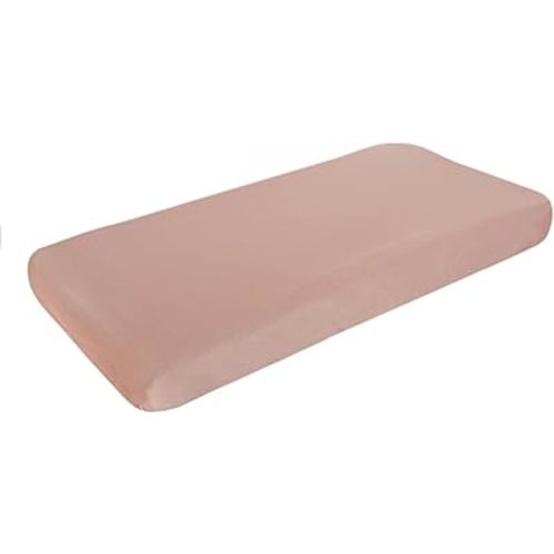 Copper Pearl Premium Knit Changing Pad Cover : Soft, Stylish, and Universal Fit for All Standard Diaper Changing Pads, Trendy Design Changing Pad Covers, Pecan