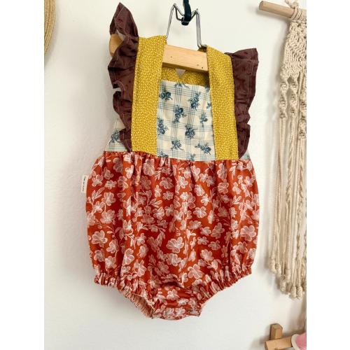 Beautiful Boho Floral Baby Romper