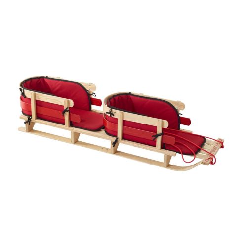 Kids' Pull Sled and Cushion Set, Tandem