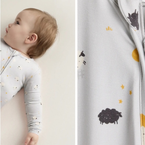 Bamboo Footie Pajama - Baby in Eternal Blue
