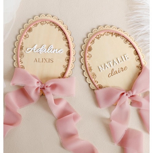 Personalized Newborn Name Sign, Custom Birth Announcement Plaque, Photo Prop Gift,  Hospital Name Prop, Baby Shower Gift, New Baby Gift