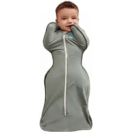 Love to Dream Swaddle UP, Baby Sleep Sack, Self-Soothing Swaddles for Newborns, Improves Sleep, Snug Fit Helps Calm Startle Reflex, New Born Essentials for Baby, 1.0 TOG, 8-13 lbs, Deep Olive