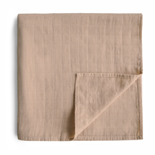 Organic Cotton Mushie Baby Muslin Swaddle Blanket