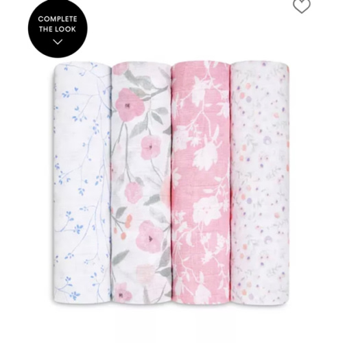 4 Pk. Printed Classic Swaddles