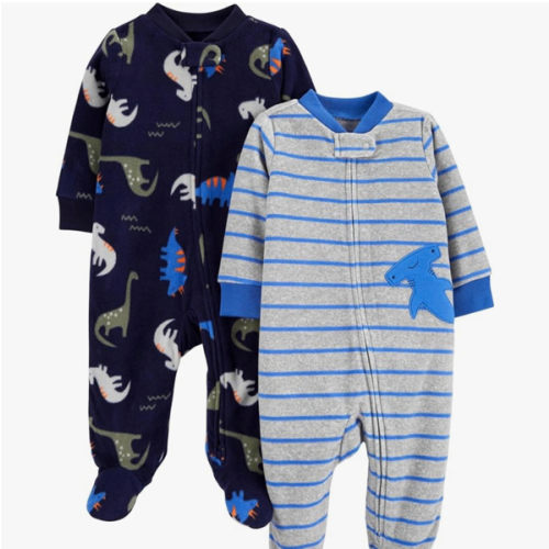 Simple Joys by Carter's Baby Boys 2-pack Fleece Footed Sleep and PlayBaby and Toddler Sleepers