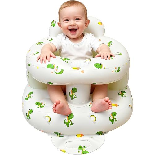 Thickened Inflatable Baby Seat, Sit Me Up Floor Seat for Babies 3-36 Months with Tray, Sitting Support Infant Chair, Built in Air Pump