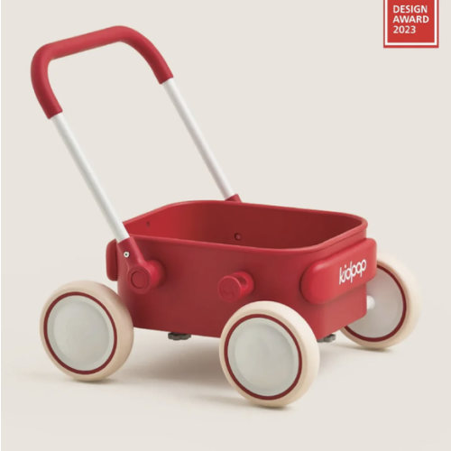 PULA Baby Push Walker Red Toddler Wagon