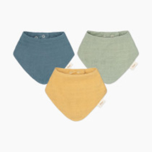 Crane Baby Cotton 4 Layer Muslin Bib Set (3 Pack) - River