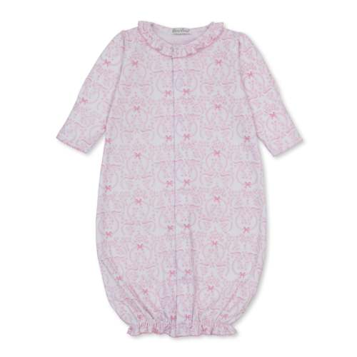 Delicate Blooming Bows Pink Convertible Gown