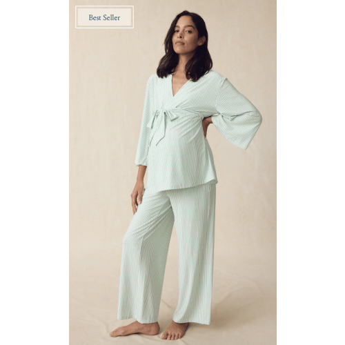 LAKE | Women | DreamModal™ Pajamas | Fog Maternity Kimono Bundle