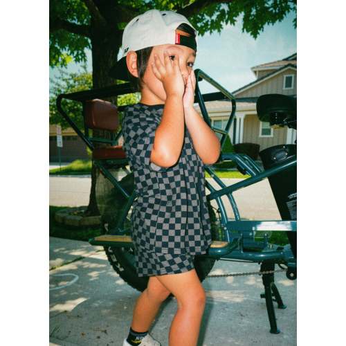 Grey Checkered Summer Set