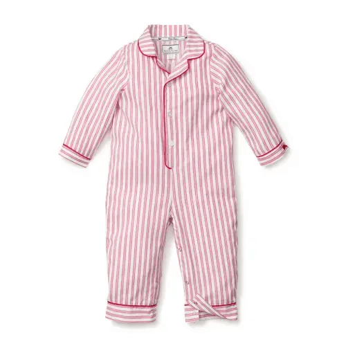 Antique Red Ticking Romper | Over The Moon